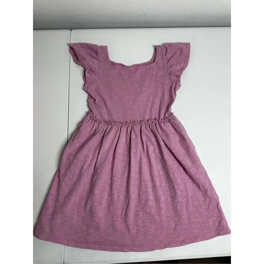 Cat & Jack Dusty Pink Dress 100% Cotton Size S(6 -6X)